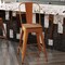 Flash Furniture 24" Orange Metal Counter Stool-Teak Poly Seat CH-31320-24GB-OR-PL2T-GG - alternate 3